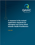 QAIHC Submission: A response to the revised registration standards for Aboriginal and Torres Strait Islander Health Practitioners