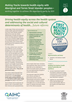 Fact sheet 3:  Driving health equity across the health system and addressing the social and cultural determinants of health… future reforms